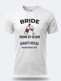 Personalised Weekender Unisex Tee — white tee, front view