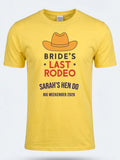 Personalised Weekender Unisex Tee — daisy yellow tee, front view