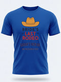 Personalised Weekender Unisex Tee — royal blue tee, front view