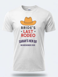 Personalised Weekender Unisex Tee — white tee, front view