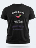 Personalised Weekender Unisex Tee — black tee, front view