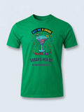 Personalised Weekender Unisex Tee — irish green tee, front view
