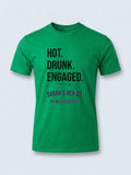 Personalised Weekender Unisex Tee — irish green tee, front view