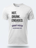 Personalised Weekender Unisex Tee — white tee, front view