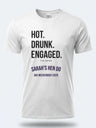 Personalised Weekender Unisex Tee – Hot Drunk Engaged