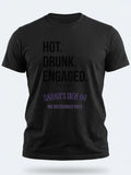 Personalised Weekender Unisex Tee — black tee, front view