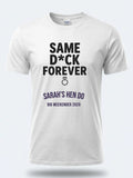 Personalised Weekender Unisex Tee — white tee, front view