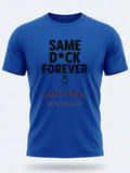 Personalised Weekender Unisex Tee — royal blue tee, front view