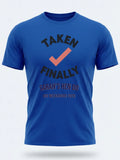 Personalised Weekender Unisex Tee — royal blue tee, front view