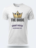 Personalised Weekender Unisex Tee — white tee, front view