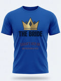 Personalised Weekender Unisex Tee — royal blue tee, front view