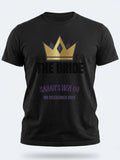 Personalised Weekender Unisex Tee — black tee, front view