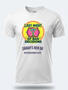 Personalised Weekender Unisex Tee – Last Night of Bad Decisions