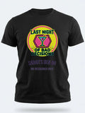 Personalised Weekender Unisex Tee — black tee, front view