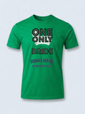 Personalised Weekender Unisex Tee — irish green tee, front view