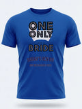 Personalised Weekender Unisex Tee — royal blue tee, front view