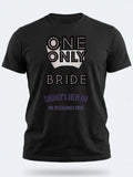 Personalised Weekender Unisex Tee — black tee, front view