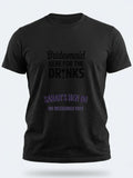 Personalised Weekender Unisex Tee — black tee, front view