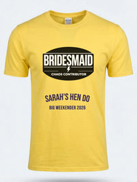 Gildan 64000 Mockup daisy yellow front