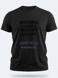 Personalised Weekender Unisex Tee — black tee, front view