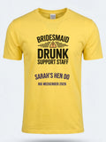 Personalised Weekender Unisex Tee — daisy yellow tee, front view