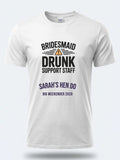 Personalised Weekender Unisex Tee — white tee, front view