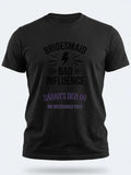 Personalised Weekender Unisex Tee — black tee, front view