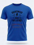 Personalised Weekender Unisex Tee — royal blue tee, front view