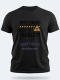Personalised Weekender Unisex Tee — black tee, front view