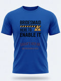 Personalised Weekender Unisex Tee — royal blue tee, front view