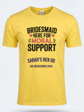Personalised Weekender Unisex Tee — daisy yellow tee, front view