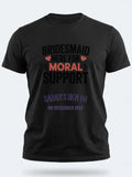 Personalised Weekender Unisex Tee — black tee, front view
