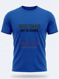 Personalised Weekender Unisex Tee — royal blue tee, front view
