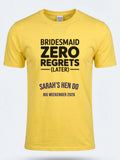 Personalised Weekender Unisex Tee — daisy yellow tee, front view