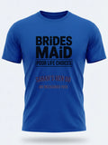 Personalised Weekender Unisex Tee — royal blue tee, front view