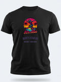 Personalised Ultimate '80s Big Weekender Tee — black tee, front view