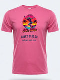 Personalised Ultimate '80s Big Weekender Tee — pink tee, front view