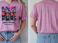 Loud Portrait Tee — Custom Pop Art T-Shirt From Your Photo — azalea tee, front and back view
