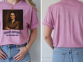 Absolute Legend Tee — Custom Oil Painting Portrait T-Shirt — azalea tee, front and back view