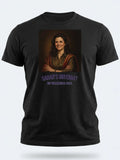 Absolute Legend Tee — Custom Oil Painting Portrait T-Shirt — black tee, front view