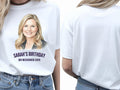 Watercolour Portrait Tee — Custom Painted Photo T-Shirt — white tee, front and back view