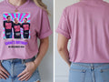 MySpace Icon Tee — Back to 2000s Weekender Custom Photo T-Shirt — azalea tee, front and back view
