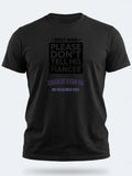 Personalised Weekender Unisex Tee — black tee, front view