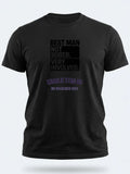 Personalised Weekender Unisex Tee — black tee, front view