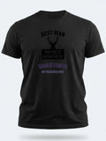 Personalised Weekender Unisex Tee — black tee, front view