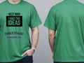 Personalised Weekender Unisex Tee — irish green tee, front and back view
