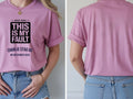 Personalised Weekender Unisex Tee — azalea tee, front and back view