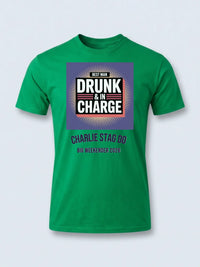 Personalised Weekender Unisex Tee — irish green tee, front view