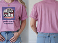 Personalised Weekender Unisex Tee — azalea tee, front and back view