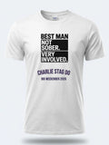 Personalised Weekender Unisex Tee — white tee, front view